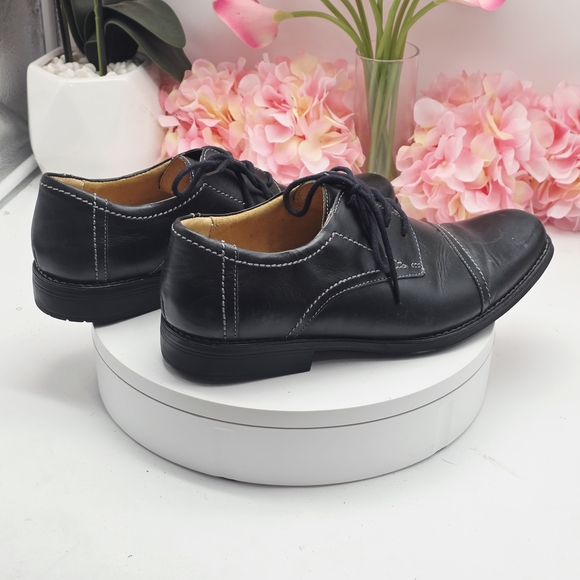 Sandro Moscoloni Black Cap Toe Derby Oxfords Men\'s Shoes Sz: 10.5 main image 7